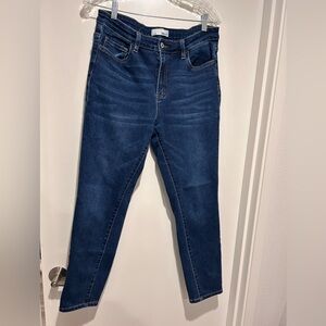 Vervet DK wash high rise ankle skinny jeans size 30